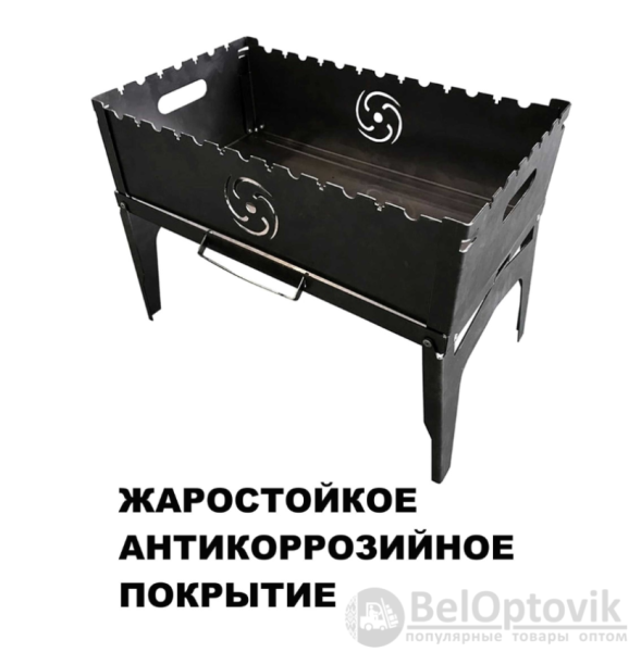 Аэро мангал складной "Торнадика" Эко (Мини) 25х40х30 см. из нержавеющей стали, толщ. 1,5 мм